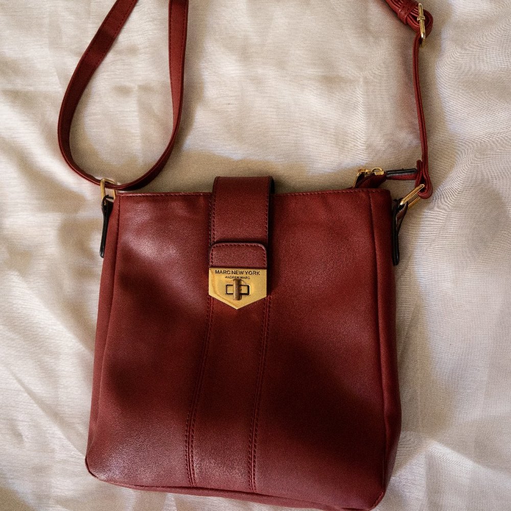 Michael Kors Red Leather Bag